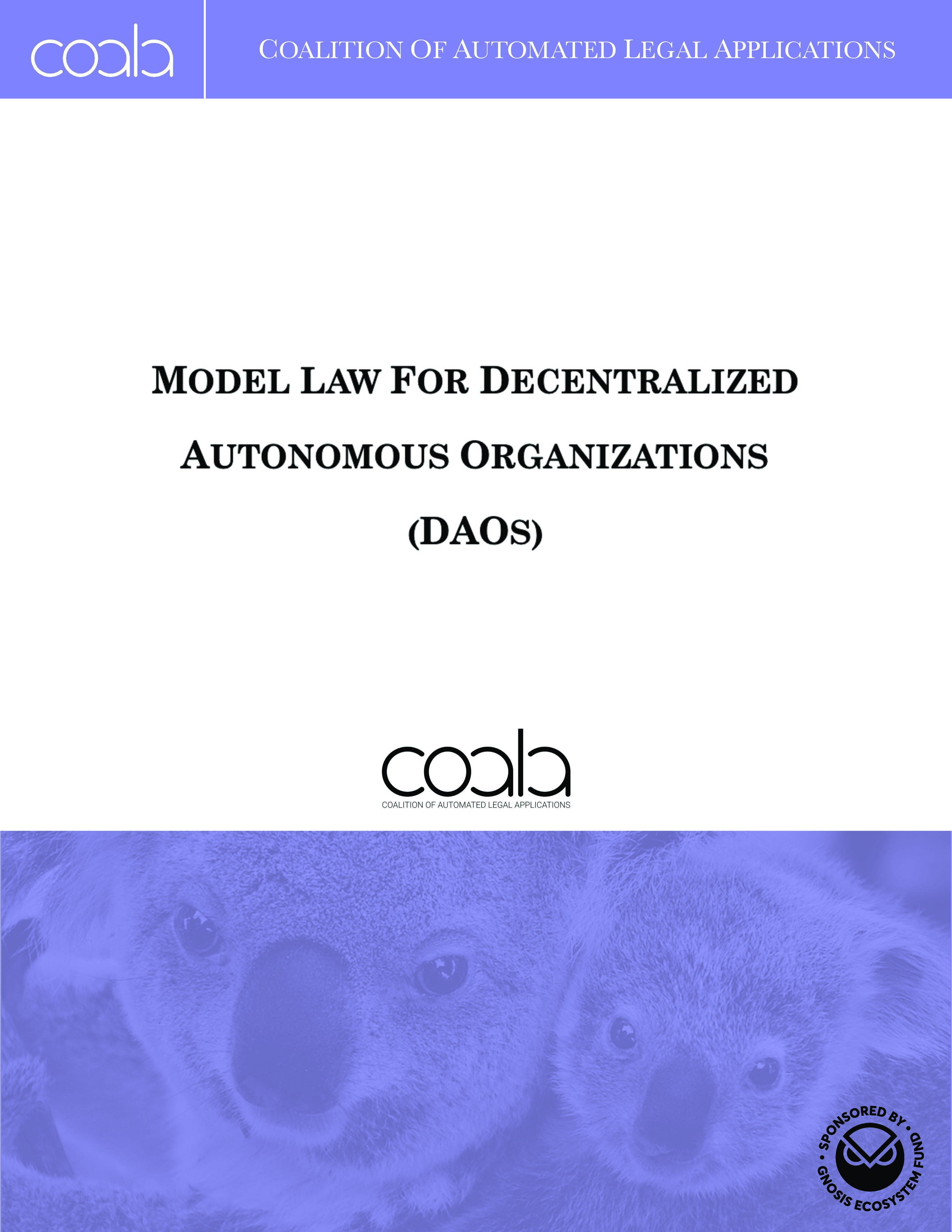 Model Law for DAOs