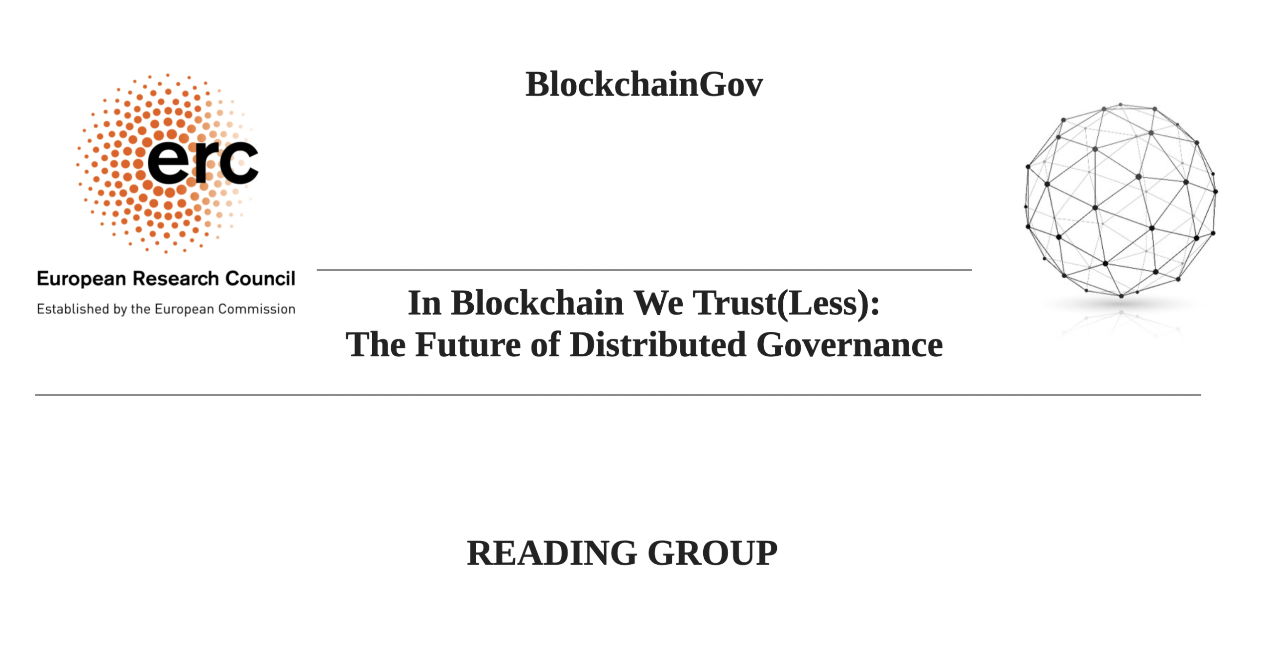 Blockchain, Trust, and Confidence