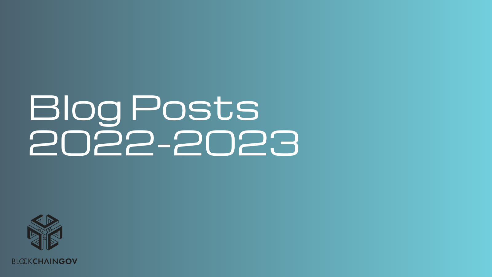 Blog Posts 2022-2023​